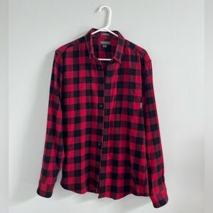 Eddie Bauer Button Down Flannel - Red/Black, Men’s Size S